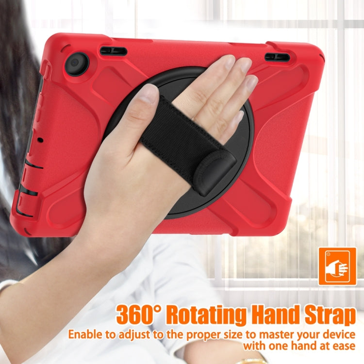 For Amazon Fire HD 8 2022 Hard PC Soft Silicone Full Body Protective Tablet Case(Red) - Amazon by PMC TechLife | Online Shopping South Africa | PMC TechLife | Buy Now Pay Later Mobicred