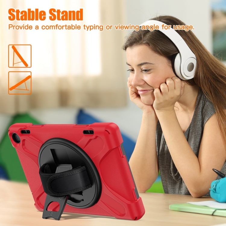 For Amazon Fire HD 8 2022 Hard PC Soft Silicone Full Body Protective Tablet Case(Red) - Amazon by PMC TechLife | Online Shopping South Africa | PMC TechLife | Buy Now Pay Later Mobicred