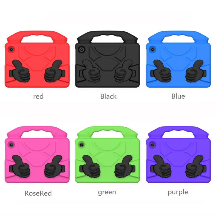 For Amazon Kindle Fire 7 2022 Children EVA Shockproof Tablet Case with Thumb Bracket(Blue) - Amazon by PMC TechLife | Online Shopping South Africa | PMC TechLife | Buy Now Pay Later Mobicred