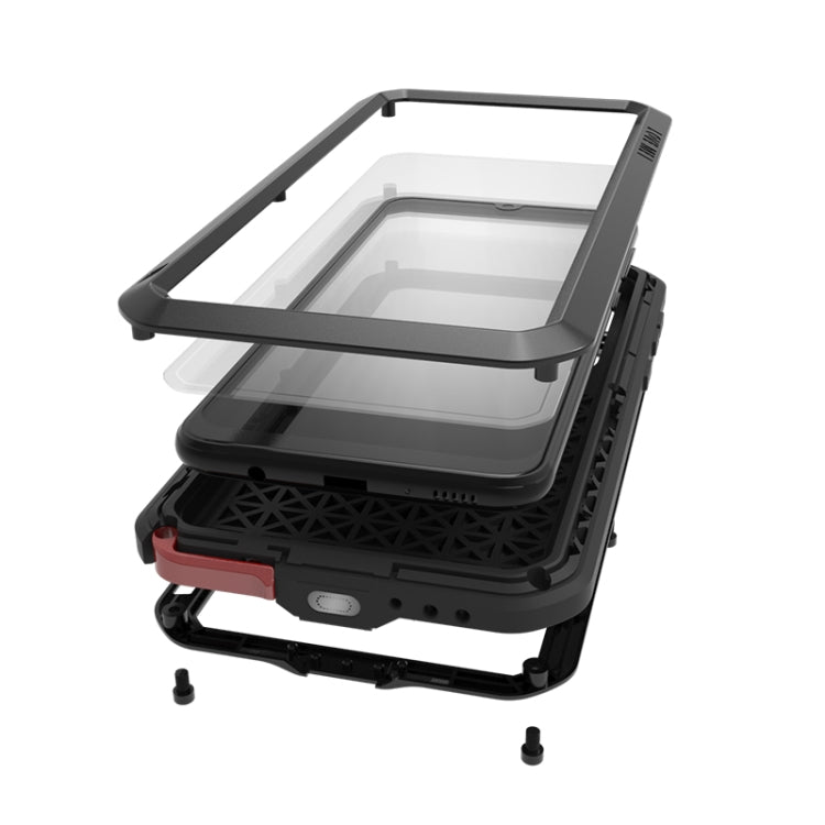 For Galaxy A40s LOVE MEI Metal Shockproof Waterproof Dustproof Protective Case(Army Green) - free shipping - PMC TechLife - Order now!