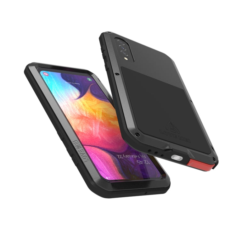For Galaxy A50 LOVE MEI Metal Shockproof Waterproof Dustproof Protective Case(White) - free shipping - PMC TechLife - Order now!