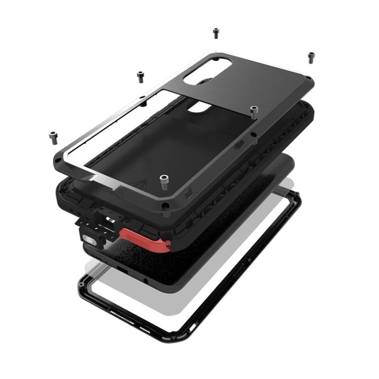 For Galaxy A50 LOVE MEI Metal Shockproof Waterproof Dustproof Protective Case(Army Green) - free shipping - PMC TechLife - Order now!