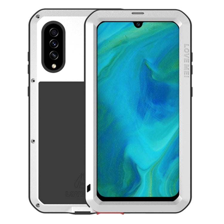 For Galaxy A70s LOVE MEI Metal Shockproof Waterproof Dustproof Protective Case(Silver) - Galaxy Phone Cases by LOVE MEI | Online Shopping South Africa | PMC TechLife | Buy Now Pay Later Mobicred