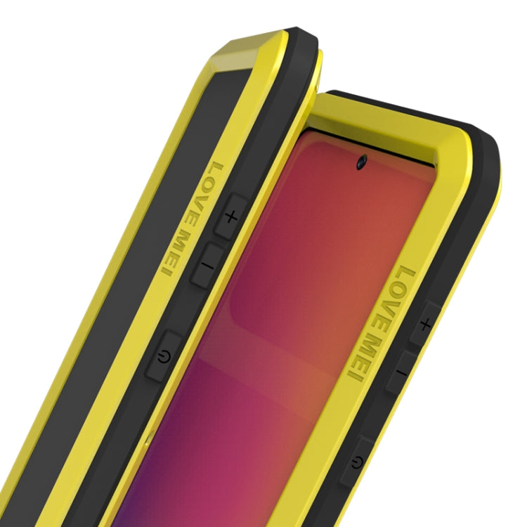 For Galaxy A71 LOVE MEI Metal Shockproof Waterproof Dustproof Protective Case(Yellow) - free shipping - PMC TechLife - Order now!