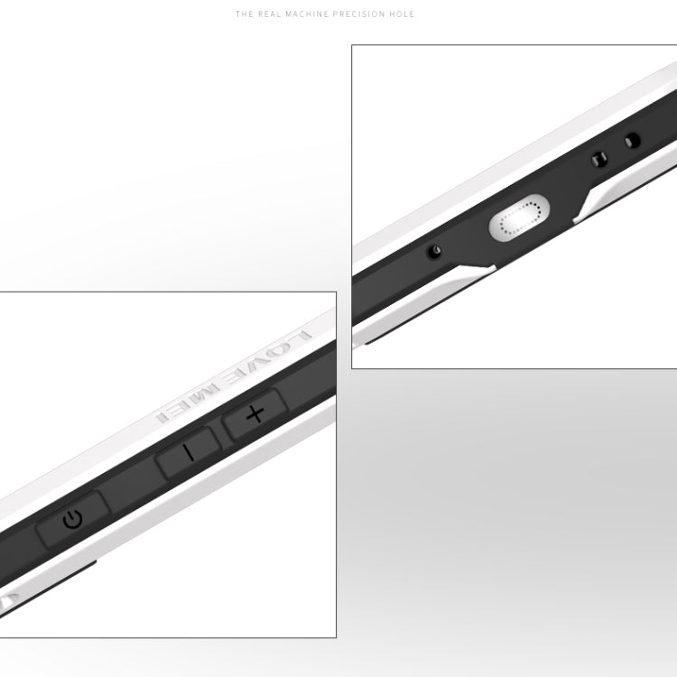 For Galaxy S20 LOVE MEI Metal Shockproof Waterproof Dustproof Protective Case(White) - Galaxy Phone Cases by LOVE MEI | Online Shopping South Africa | PMC TechLife