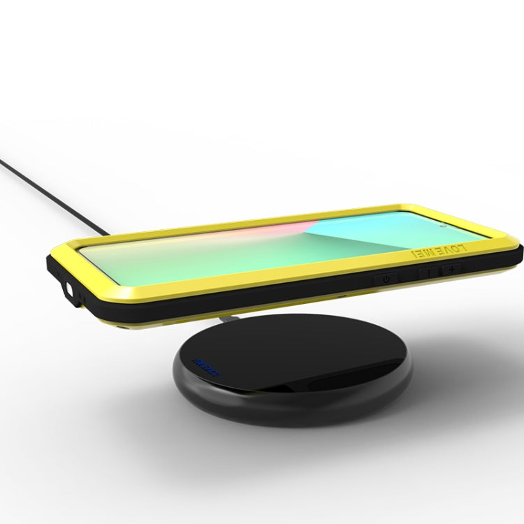 For Galaxy S20 Ultra LOVE MEI Metal Shockproof Waterproof Dustproof Protective Case(Yellow) - free shipping - PMC TechLife - Order now!