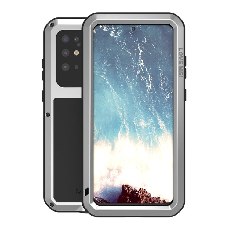 For Galaxy S20 Plus LOVE MEI Metal Shockproof Waterproof Dustproof Protective Case(Silver) - free shipping - PMC TechLife - Order now!