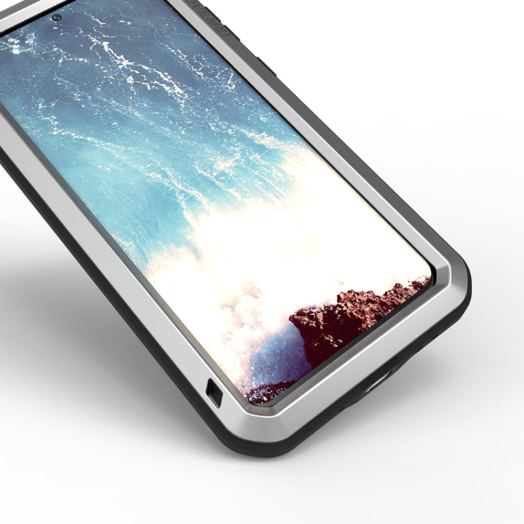For Galaxy S20 Plus LOVE MEI Metal Shockproof Waterproof Dustproof Protective Case(Silver) - free shipping - PMC TechLife - Order now!