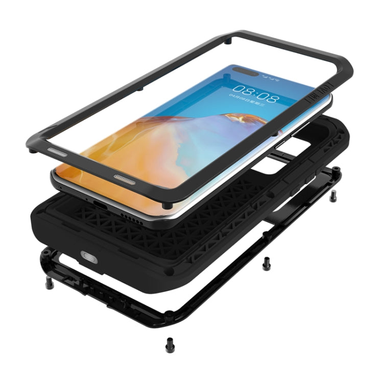 For Huawei P40 Pro LOVE MEI Metal Shockproof Waterproof Dustproof Protective Case(White) - Huawei Cases by LOVE MEI | Online Shopping South Africa | PMC TechLife | Buy Now Pay Later Mobicred