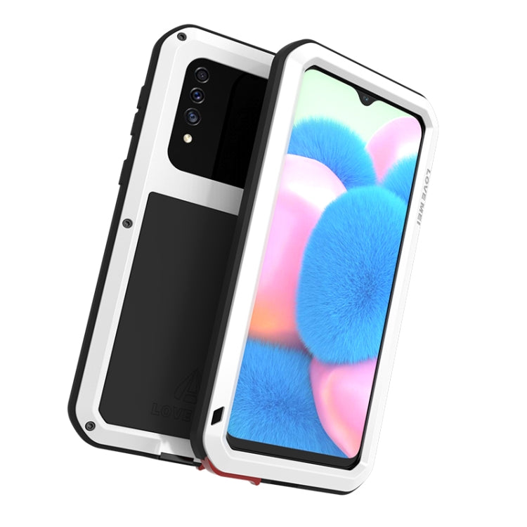 For Galaxy A30s LOVE MEI Metal Shockproof Waterproof Dustproof Protective Case(White) - Galaxy Phone Cases by LOVE MEI | Online Shopping South Africa | PMC TechLife | Buy Now Pay Later Mobicred