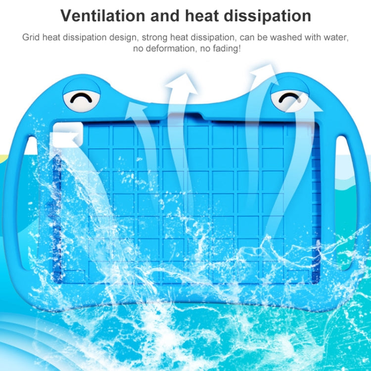 For TCL Tab Pro 5G Cartoon Silicone Shockproof Protective Tablet Case with Stand & Pen Slot(Blue) - Others by PMC TechLife | Online Shopping South Africa | PMC TechLife | Buy Now Pay Later Mobicred