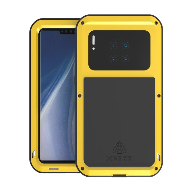 For Huawei Mate 30 Pro LOVE MEI Metal Shockproof Waterproof Dustproof Protective Case(Yellow) - free shipping - PMC TechLife - Order now!