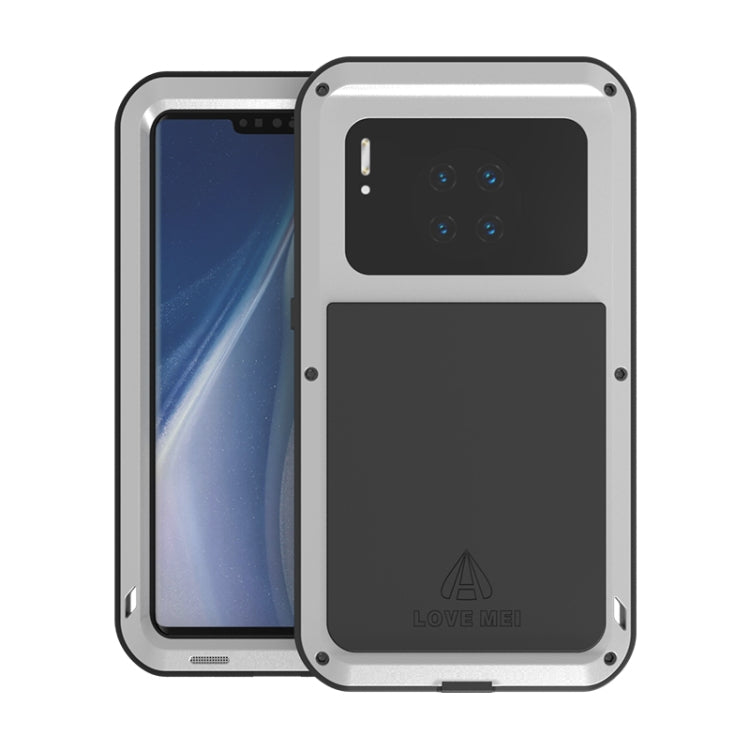 For Huawei Mate 30 Pro LOVE MEI Metal Shockproof Waterproof Dustproof Protective Case(Silver) - free shipping - PMC TechLife - Order now!