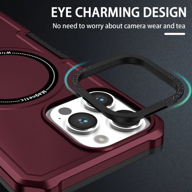 For Samsung Galaxy Note20 Ultra MagSafe Shockproof Armor Phone Case(Wine Red) - Galaxy Phone Cases by PMC TechLife | Online Shopping South Africa | PMC TechLife