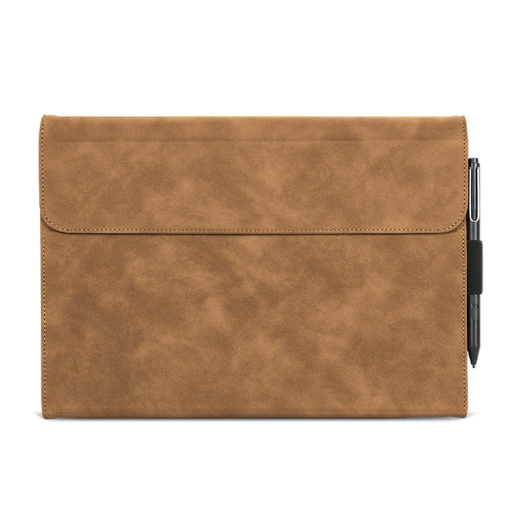 For Microsoft Surface Pro 9 / Surface Pro 10 Sheepskin All-Inclusive Shockproof Protective Case(Brown) - Others by PMC TechLife | Online Shopping South Africa | PMC TechLife | Buy Now Pay Later Mobicred