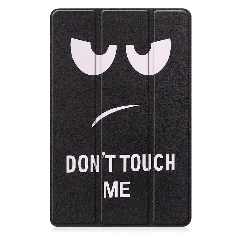 For Lenovo Tab P11 Gen 2 Custer Painted 3-Fold Holder Leather Smart Tablet Case(Big Eye Me) - Lenovo by PMC TechLife | Online Shopping South Africa | PMC TechLife | Buy Now Pay Later Mobicred