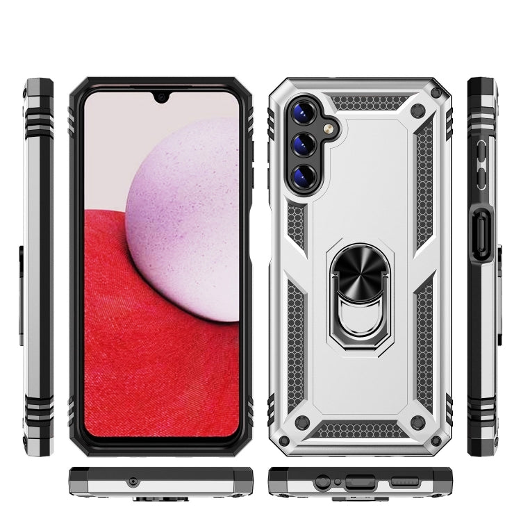 For Samsung Galaxy A14 5G Shockproof TPU + PC Phone Case(Silver) - Galaxy Phone Cases by PMC TechLife | Online Shopping South Africa | PMC TechLife | Buy Now Pay Later Mobicred