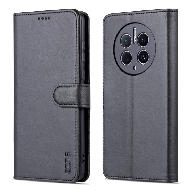 For Huawei Mate 50 Pro AZNS Skin Feel Calf Texture Flip Leather Phone Case(Black) - Huawei Cases by AZNS | Online Shopping South Africa | PMC TechLife | Buy Now Pay Later Mobicred