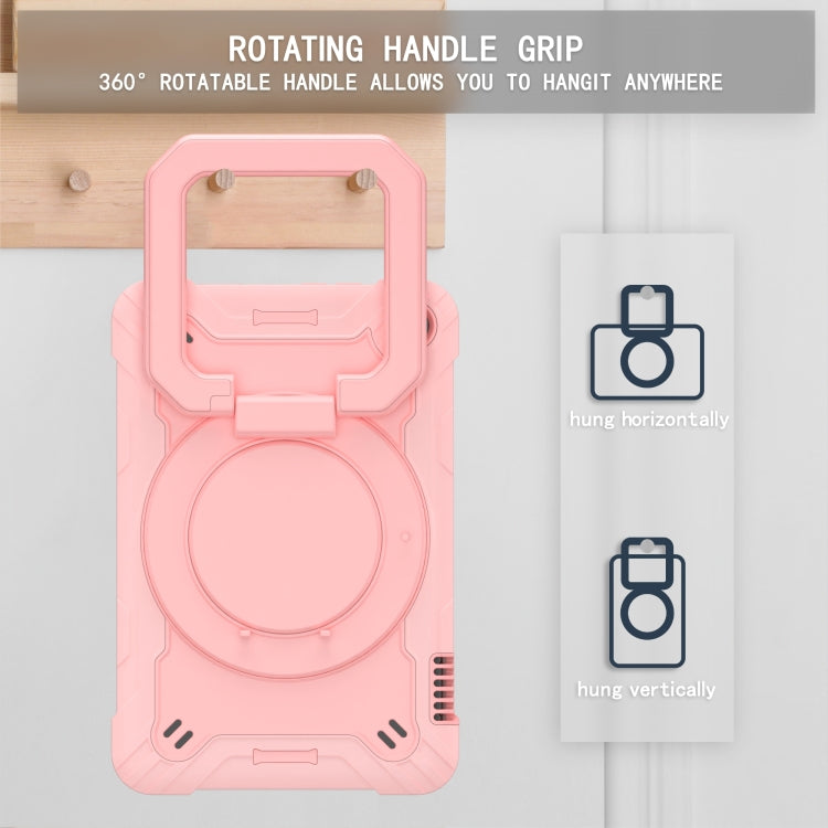 For Amazon Kindle Fire 7 2022 Silicone + PC Bracelet Holder Tablet Case(Rose Gold) - Amazon by PMC TechLife | Online Shopping South Africa | PMC TechLife | Buy Now Pay Later Mobicred