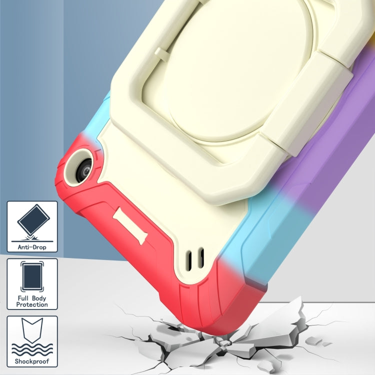 For Amazon Kindle Fire 7 2022 Silicone + PC Bracelet Holder Tablet Case(Bright Red) - Amazon by PMC TechLife | Online Shopping South Africa | PMC TechLife | Buy Now Pay Later Mobicred