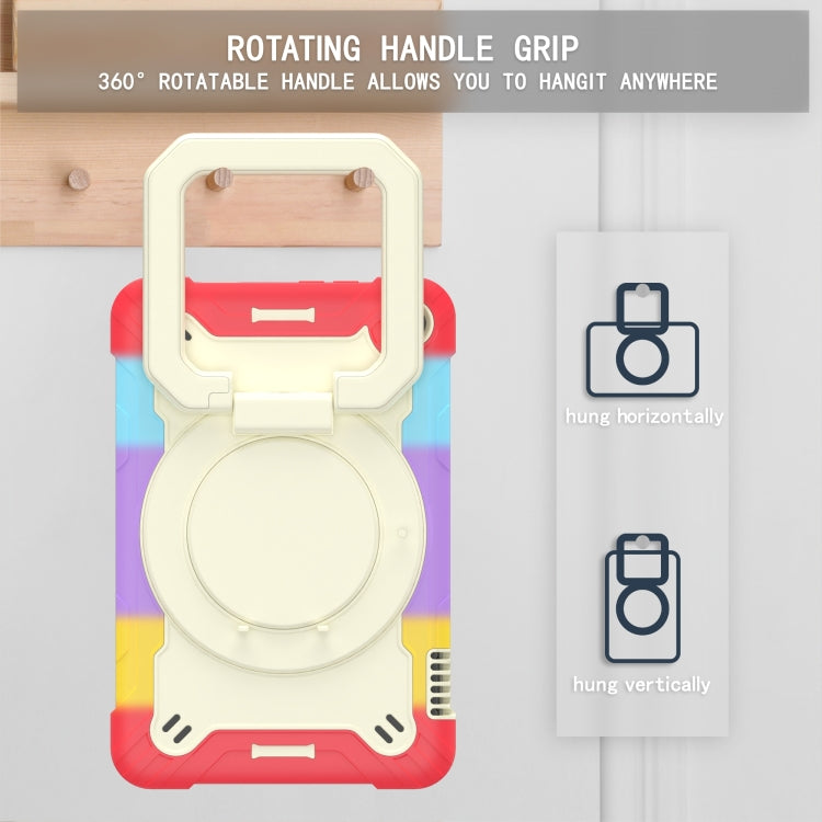 For Amazon Kindle Fire 7 2022 Silicone + PC Bracelet Holder Tablet Case(Bright Red) - Amazon by PMC TechLife | Online Shopping South Africa | PMC TechLife | Buy Now Pay Later Mobicred