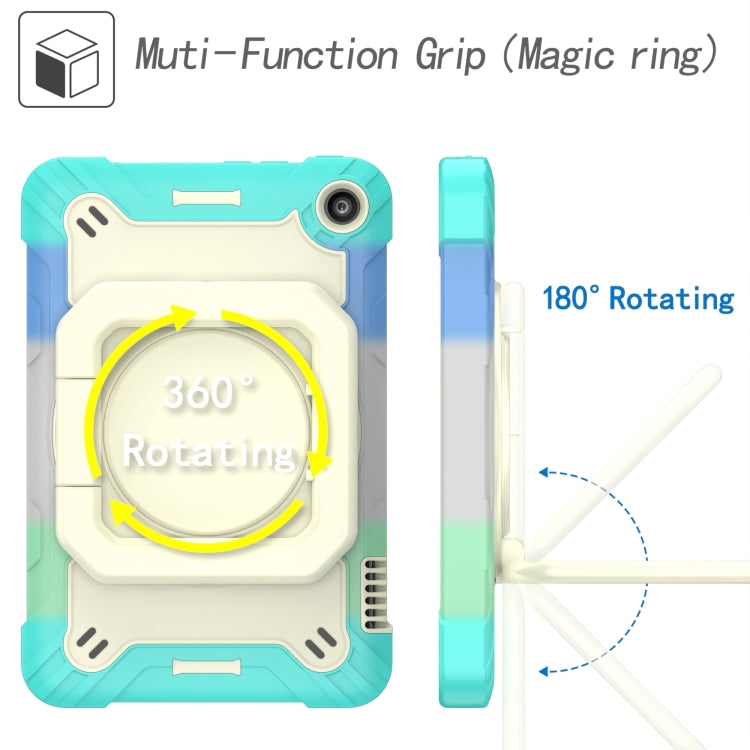 For Amazon Kindle Fire 7 2022 Silicone + PC Bracelet Holder Tablet Case(Bright Green) - Amazon by PMC TechLife | Online Shopping South Africa | PMC TechLife | Buy Now Pay Later Mobicred