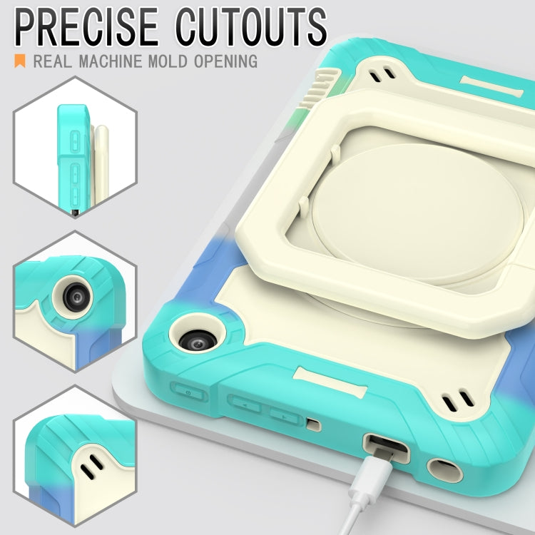 For Amazon Kindle Fire 7 2022 Silicone + PC Bracelet Holder Tablet Case(Bright Green) - Amazon by PMC TechLife | Online Shopping South Africa | PMC TechLife | Buy Now Pay Later Mobicred