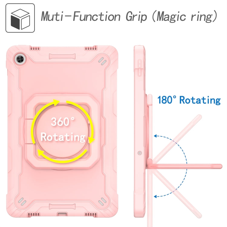 For Lenovo Tab M10 Plus 10.6 3rd Gen 2022 Silicone + PC Bracelet Holder Tablet Case(Rose Gold) - Lenovo by PMC TechLife | Online Shopping South Africa | PMC TechLife | Buy Now Pay Later Mobicred