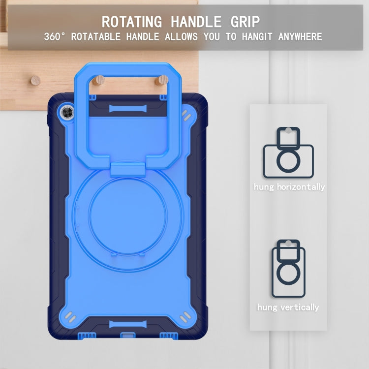 For Lenovo Tab M10 Plus 10.6 3rd Gen 2022 Silicone + PC Bracelet Holder Tablet Case(Navy Blue + Blue) - Lenovo by PMC TechLife | Online Shopping South Africa | PMC TechLife | Buy Now Pay Later Mobicred