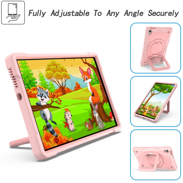 For Lenovo Tab M10 HD 2nd Gen Silicone + PC Bracelet Holder Tablet Case(Rose Gold) - Lenovo by PMC TechLife | Online Shopping South Africa | PMC TechLife | Buy Now Pay Later Mobicred