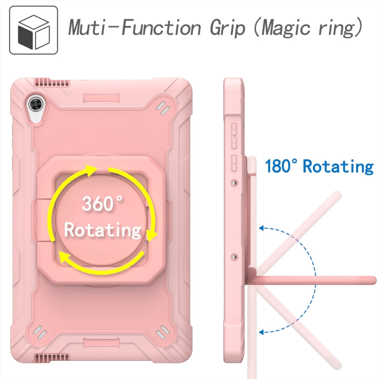 For Lenovo Tab M10 HD 2nd Gen Silicone + PC Bracelet Holder Tablet Case(Rose Gold) - Lenovo by PMC TechLife | Online Shopping South Africa | PMC TechLife | Buy Now Pay Later Mobicred