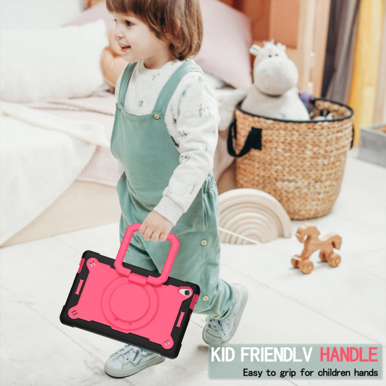For Lenovo Tab M10 HD 2nd Gen Silicone + PC Bracelet Holder Tablet Case(Black + Rose Red) - Lenovo by PMC TechLife | Online Shopping South Africa | PMC TechLife | Buy Now Pay Later Mobicred