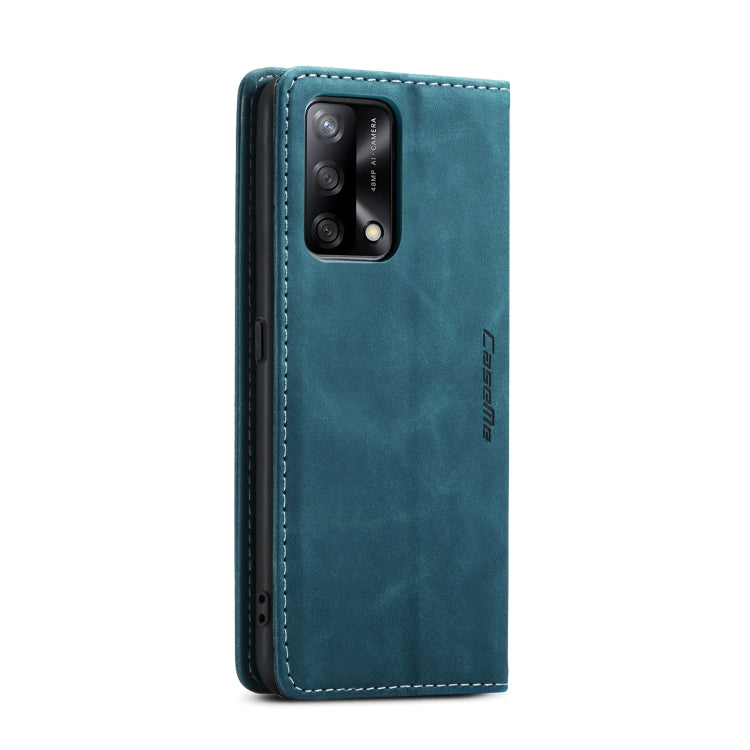 CaseMe 013 Multifunctional Horizontal Flip Leather Phone Case For OPPO F19/F19S/A74 4G/A95 4G/Reno6 Lite 4G Global(Blue) - free shipping - PMC Jewellery - Order now!