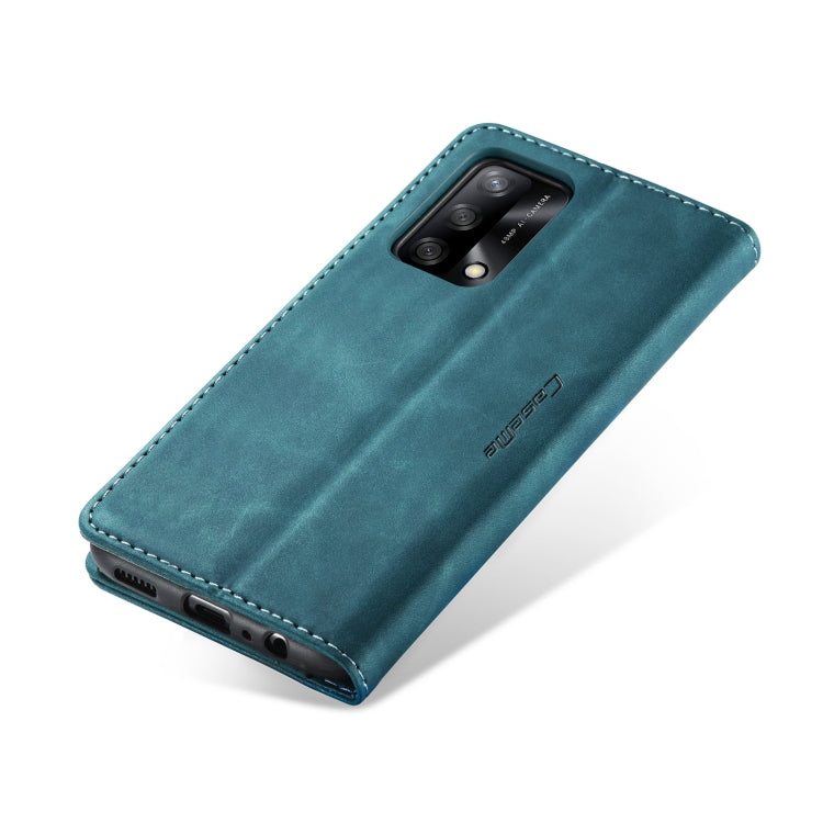 CaseMe 013 Multifunctional Horizontal Flip Leather Phone Case For OPPO F19/F19S/A74 4G/A95 4G/Reno6 Lite 4G Global(Blue) - free shipping - PMC Jewellery - Order now!