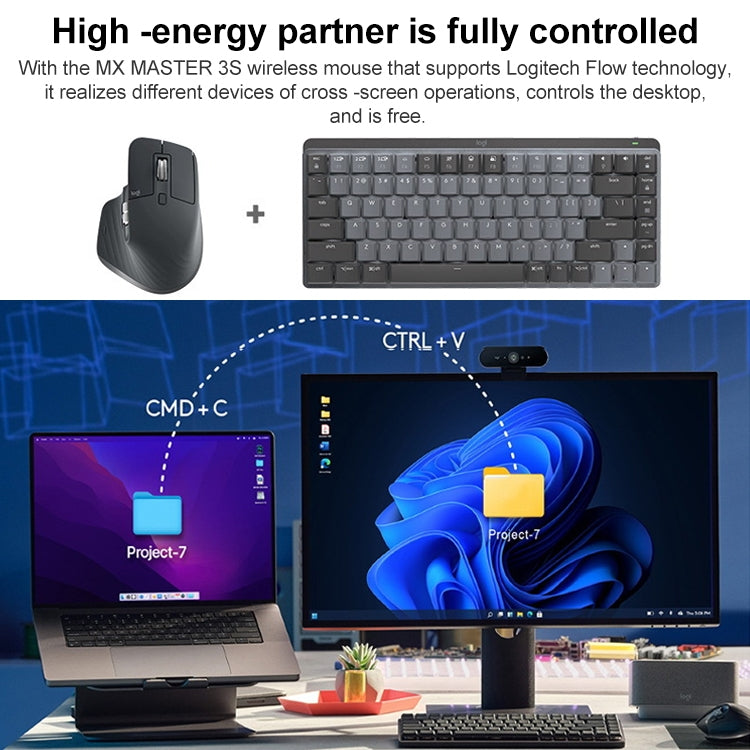 Logitech MX Mechanical Mini Wireless Bluetooth Dual Mode Keyboard with Logi Bolt USB Receiver(Red Axis) - free shipping - PMC TechLife - Order now!