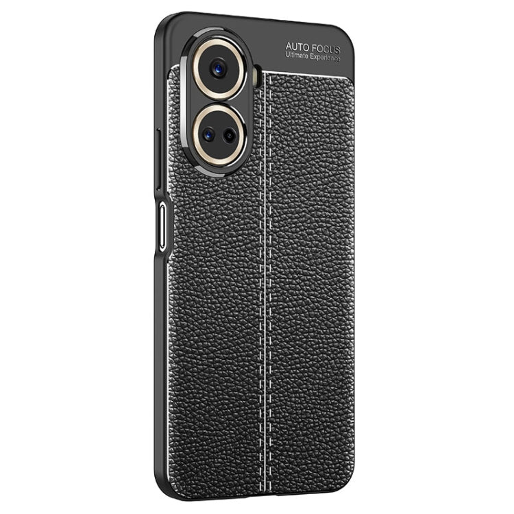 For Huawei nova 10 SE Litchi Texture Shockproof TPU Phone Case(Black) - Huawei Cases by PMC TechLife | Online Shopping South Africa | PMC TechLife