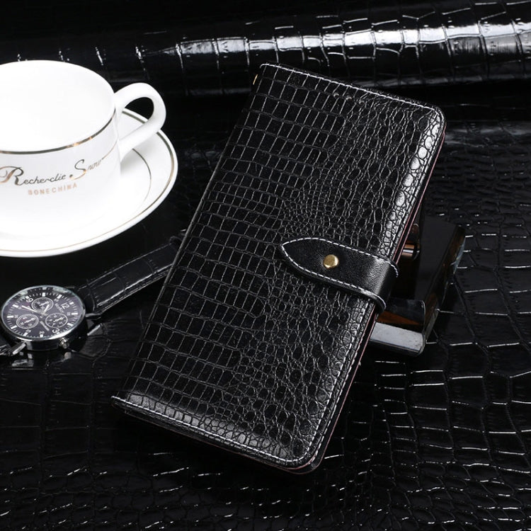 For Ulefone Armor 7 idewei Crocodile Texture Horizontal Flip Leather Case with Holder & Card Slots & Wallet(Black) - Ulefone Cases by idewei | Online Shopping South Africa | PMC Jewellery | Buy Now Pay Later Mobicred