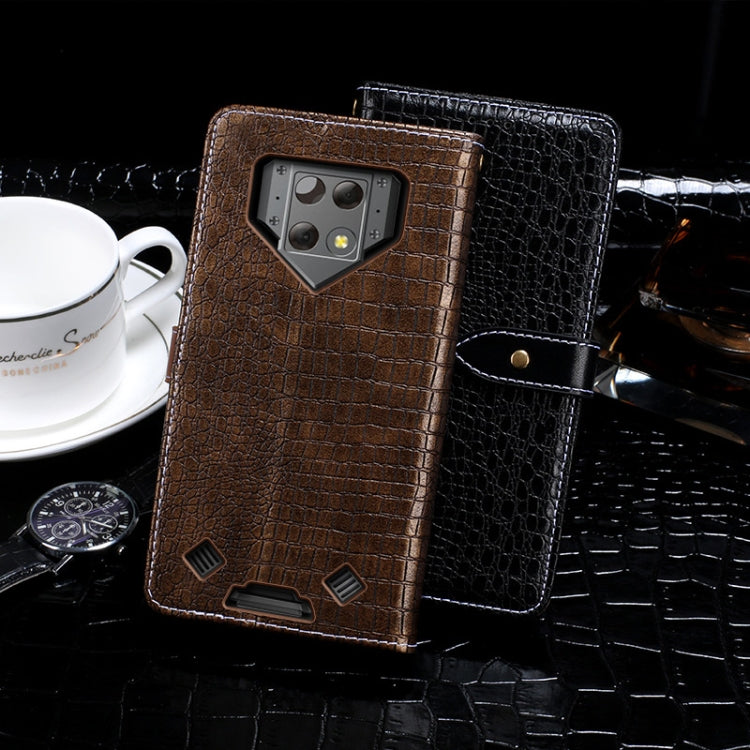 For Blackview BV9800 Pro idewei Crocodile Texture Horizontal Flip Leather Case with Holder & Card Slots & Wallet(Black) - More Brand by idewei | Online Shopping South Africa | PMC TechLife | Buy Now Pay Later Mobicred