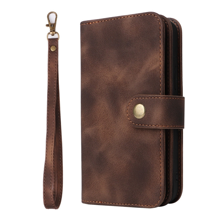 For Huawei P40 Pro Multifunctional Card Slot Zipper Wallet Leather Phone Case(Brown) - Huawei Cases by PMC TechLife | Online Shopping South Africa | PMC TechLife | Buy Now Pay Later Mobicred