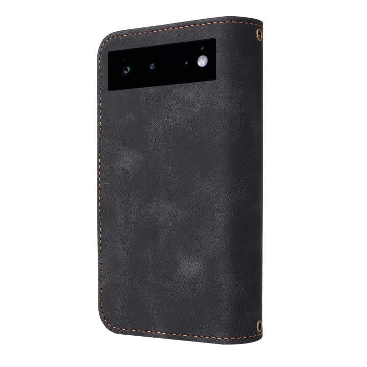 For Google Pixel 6 Pro Multifunctional Card Slot Zipper Wallet Leather Phone Case(Black) - Google Cases by PMC TechLife | Online Shopping South Africa | PMC TechLife | Buy Now Pay Later Mobicred