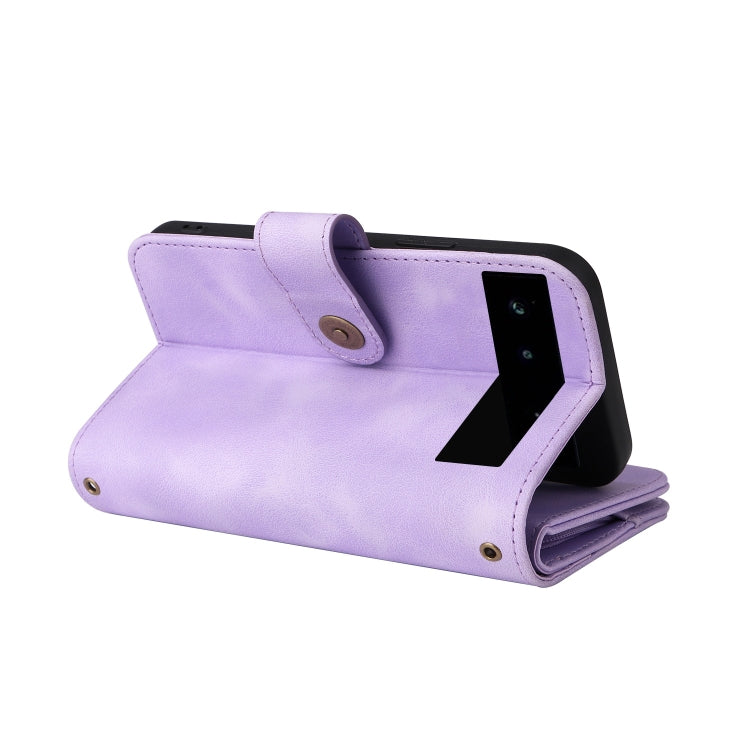 For Google Pixel 6 Pro Multifunctional Card Slot Zipper Wallet Leather Phone Case(Purple) - free shipping - PMC TechLife - Order now!