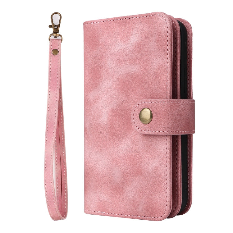 For Google Pixel 6 Pro Multifunctional Card Slot Zipper Wallet Leather Phone Case(Rose Gold) - Google Cases by PMC TechLife | Online Shopping South Africa | PMC TechLife | Buy Now Pay Later Mobicred
