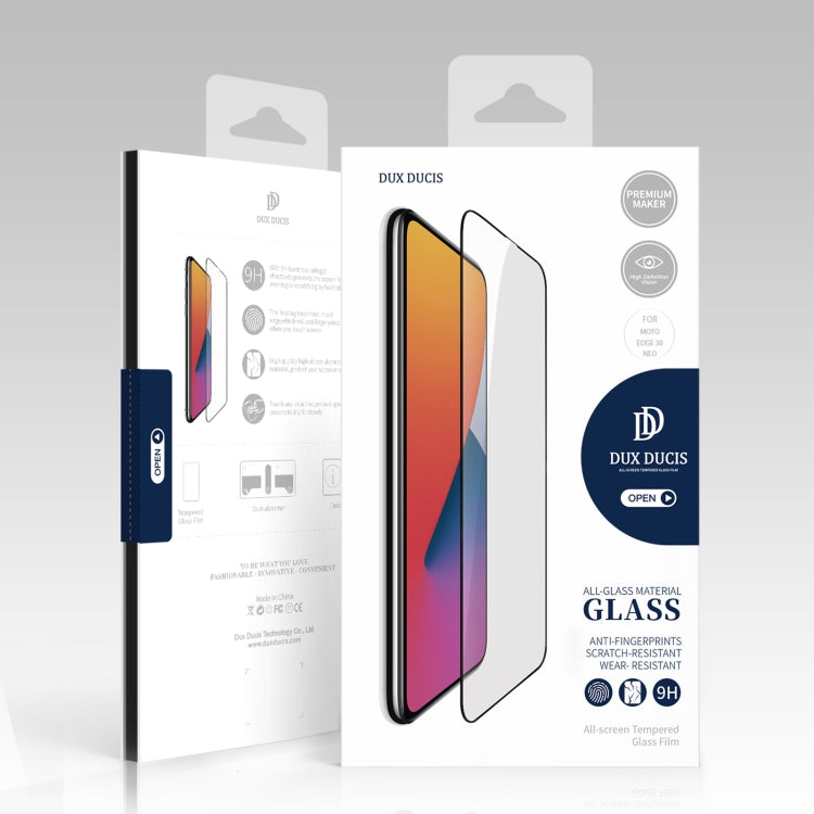 For Motorola Moto Edge 30 Neo 10pcs DUX DUCIS 0.33mm 9H Medium Alumina Tempered Glass Film - free shipping - PMC Jewellery - Order now!