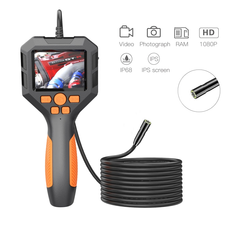 8mm P10 2.8 inch HD Handheld Endoscope with LCD Screen, Length:2m -  by PMC TechLife | Online Shopping South Africa | PMC TechLife | Buy Now Pay Later Mobicred