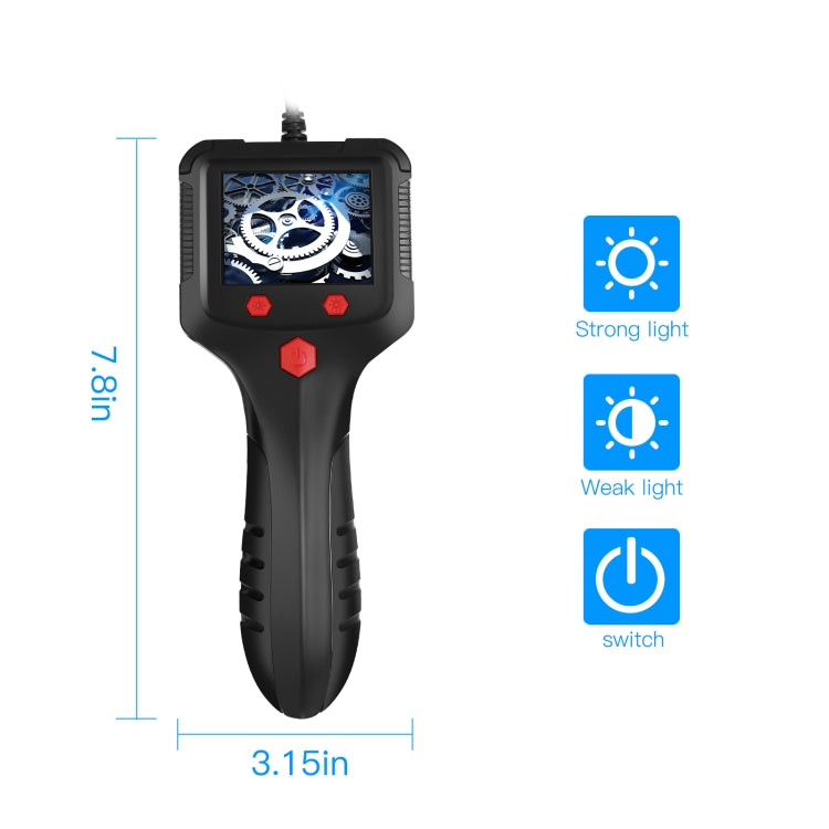 P100 8mm 2.4 inch HD Handheld Endoscope Hardlinewith with LCD Screen, Length:20m -  by PMC TechLife | Online Shopping South Africa | PMC TechLife | Buy Now Pay Later Mobicred