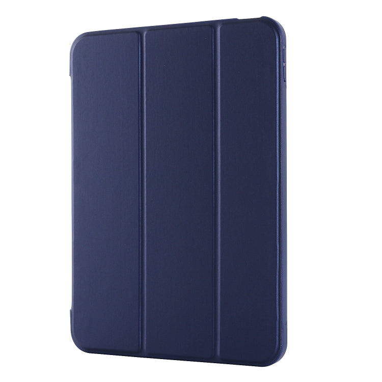 For iPad 10th Gen 10.9 2022 Tri-fold Holder Tablet Leather Case(Dark Blue) - iPad 10th Gen 10.9 Cases by PMC TechLife | Online Shopping South Africa | PMC TechLife