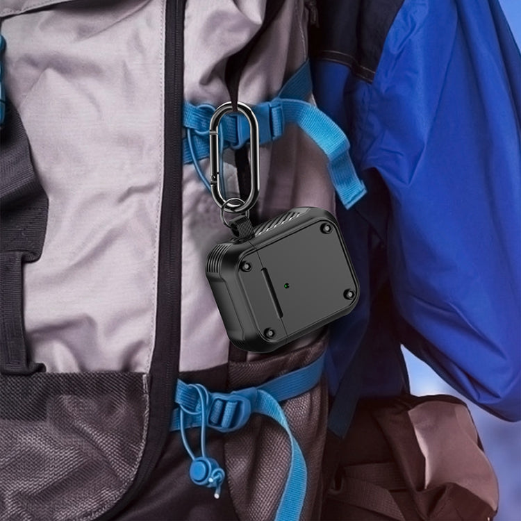 For AirPods 1 / 2 Wing TPU + PC Shockproof Earphone Protective Case(Black Yellow) - For AirPods 1/2 by PMC Jewellery | Online Shopping South Africa | PMC Jewellery | Buy Now Pay Later Mobicred