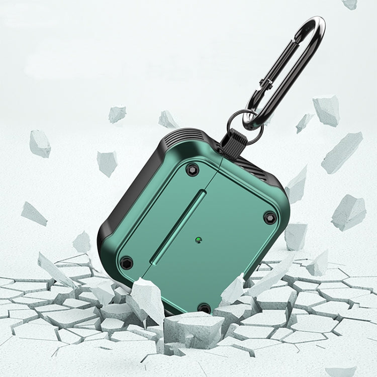 For  AirPods 3 Wing TPU + PC Shockproof Earphone Protective Case(Black Purple) - free shipping - PMC Jewellery - Order now!