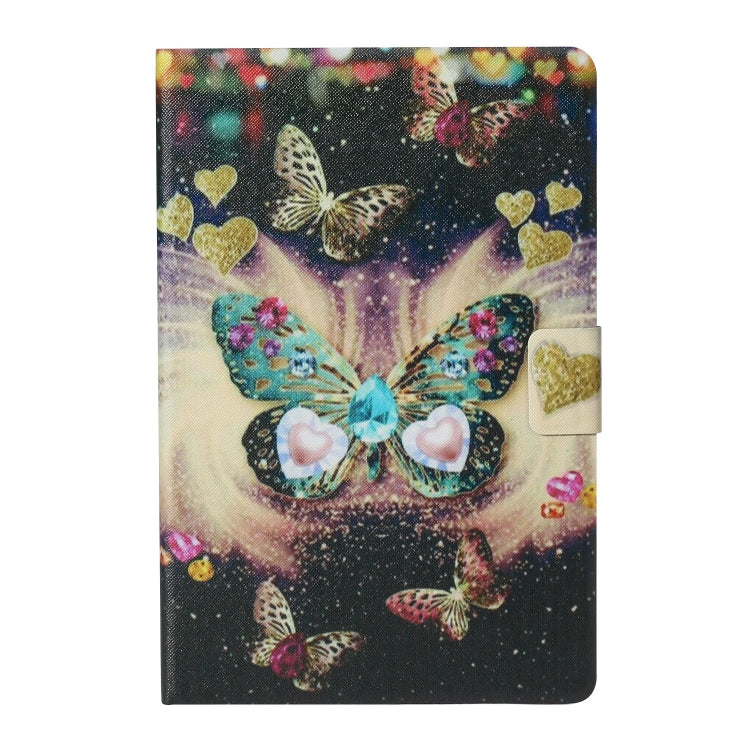 For 10 inch Tablet PC Universal Coloured Drawing Pattern Horizontal Flip Leather Case with Holder & Card Slot(Butterflies) - 10 - 11 inch by PMC TechLife | Online Shopping South Africa | PMC TechLife | Buy Now Pay Later Mobicred