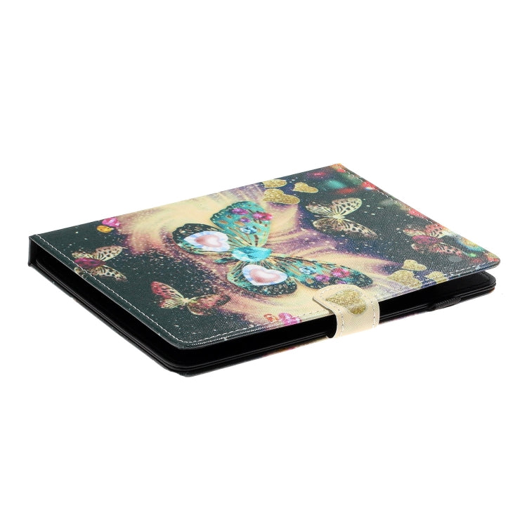 For 10 inch Tablet PC Universal Coloured Drawing Pattern Horizontal Flip Leather Case with Holder & Card Slot(Butterflies) - 10 - 11 inch by PMC TechLife | Online Shopping South Africa | PMC TechLife | Buy Now Pay Later Mobicred